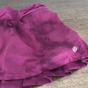 Lululemon skort in tie dye